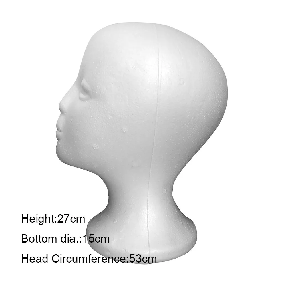 Wholesale Styrofoam Wig Display Mannequin Head
