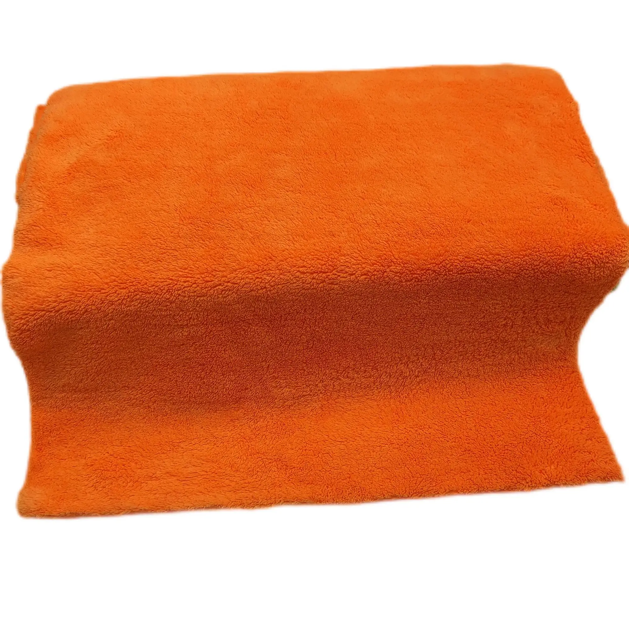 80/20 edgeless microfiber plush towel 500GSM  super soft car wash microfiber cloth for auto detailing