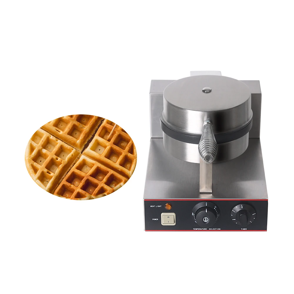 Waffle Maker Stainless Steel Waffle Machine Non-stick Electric Waffle Iron Baker Cake Oven 50-300 Degree