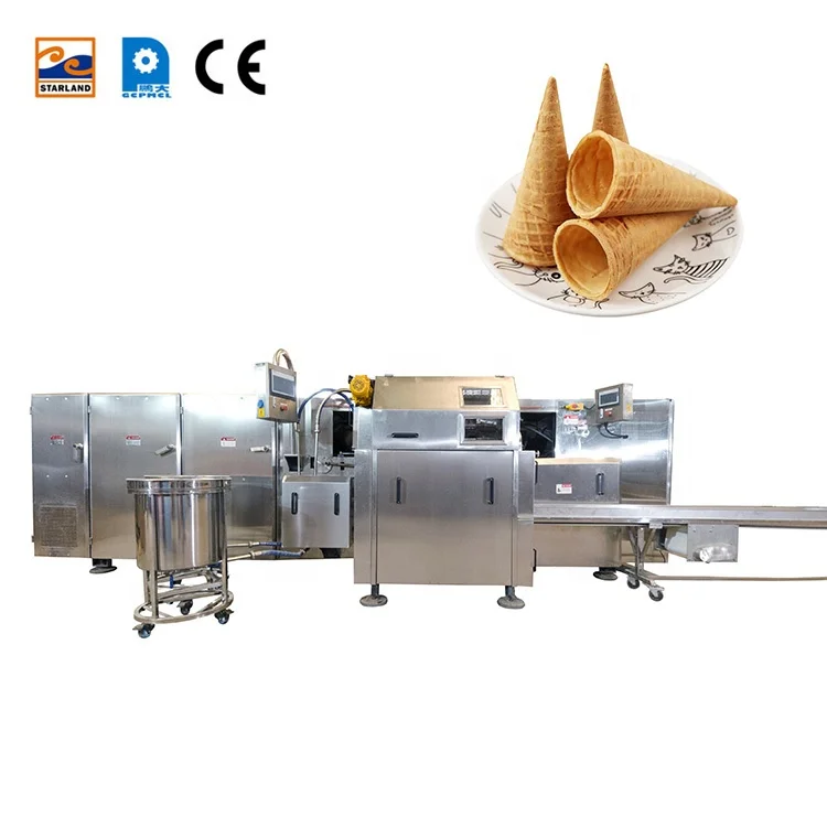 Factory Customized Full-automatic Industrial Ice Cream Cone/ Sugar Cone/pizza Cone Making Machine
