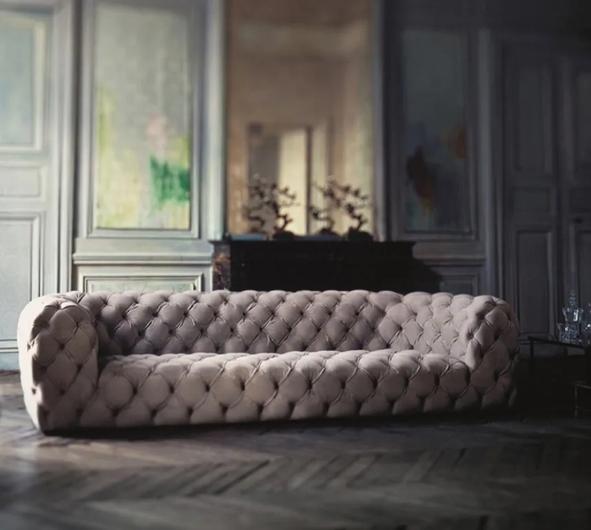 Wholesale Furniture Italy Velvet Sofa Factory Chesterfield Armchair Italian Luxury Sofas Couch Wholesale