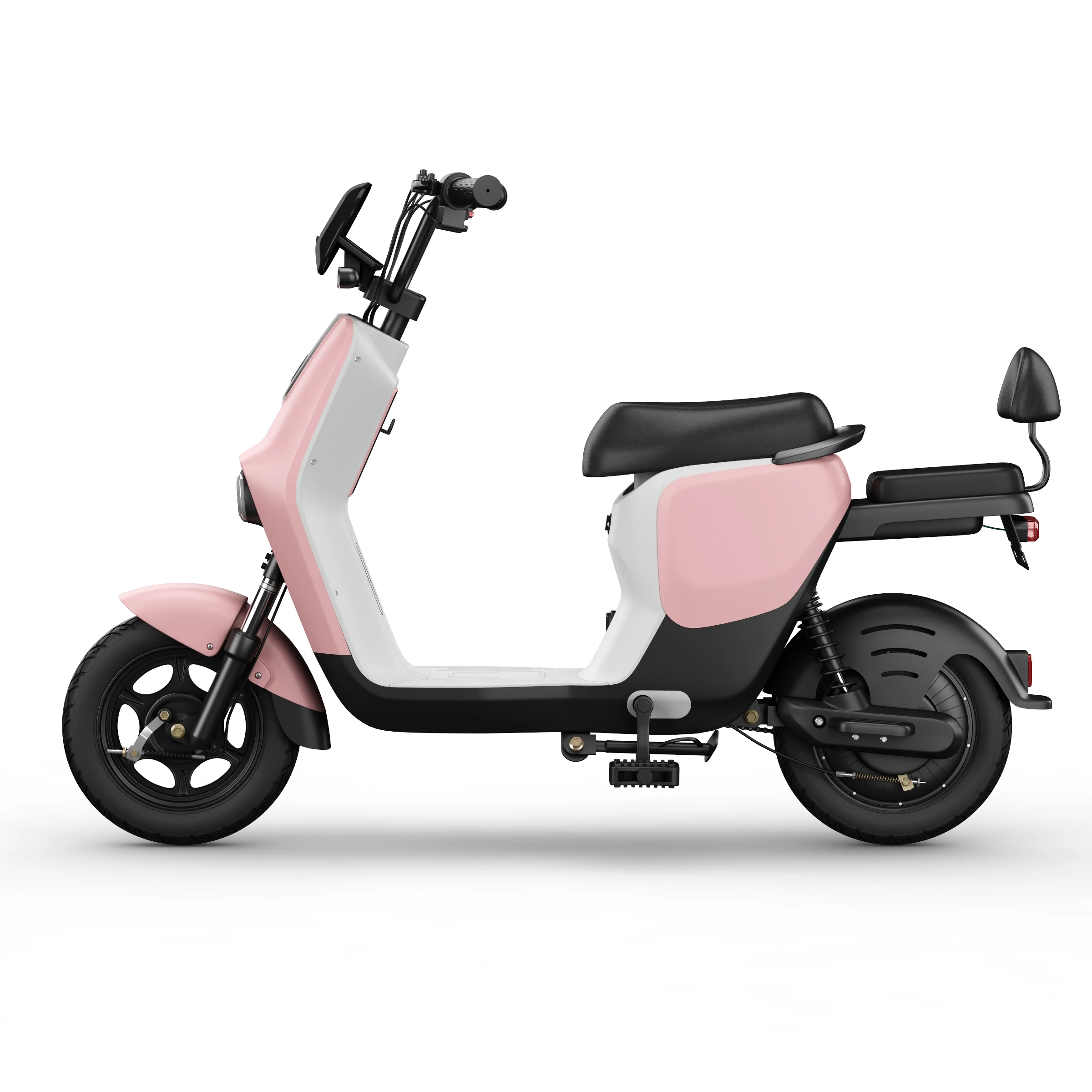 Storage battery front and rear double shock absorption electric bicycle for man