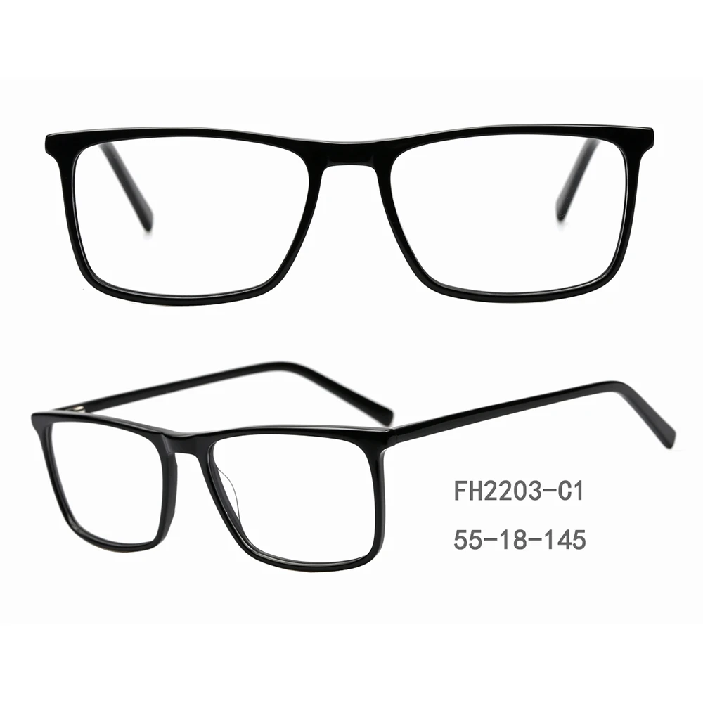 FH2203 прямоугольные ацетатные очки с защитой от синего света