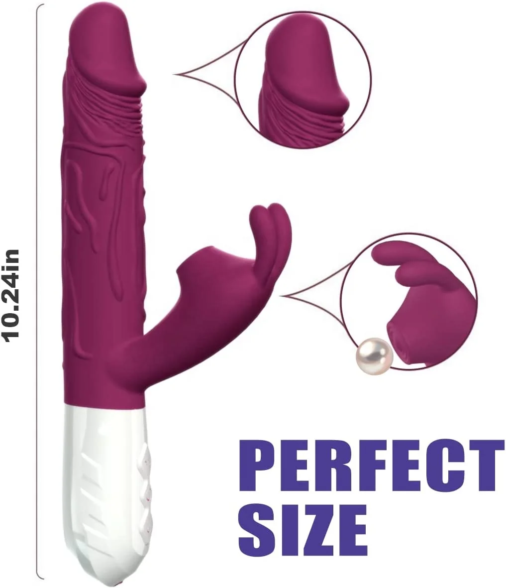 Hot Realistic Rabbit Vibrator Dildo for Women Vaginal Health G Spot Vibrator Waterproof Clitoral Stimulator for Beginners