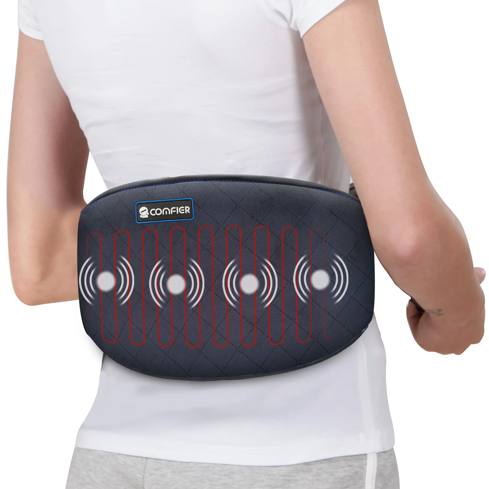 Comfier cheap eletric Heated waist belt with masage