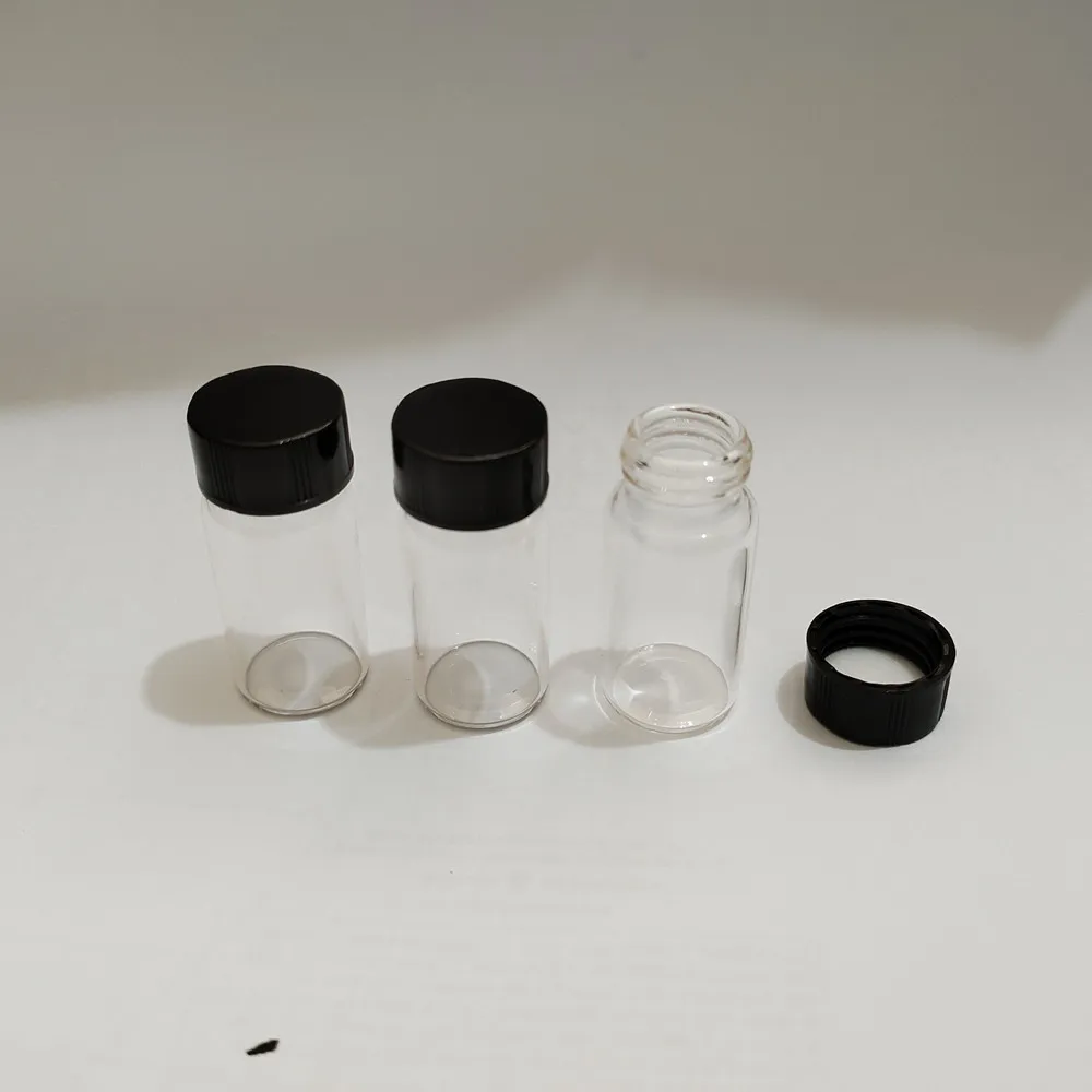 Glass Bottle Vial With Plastic Screw Cap