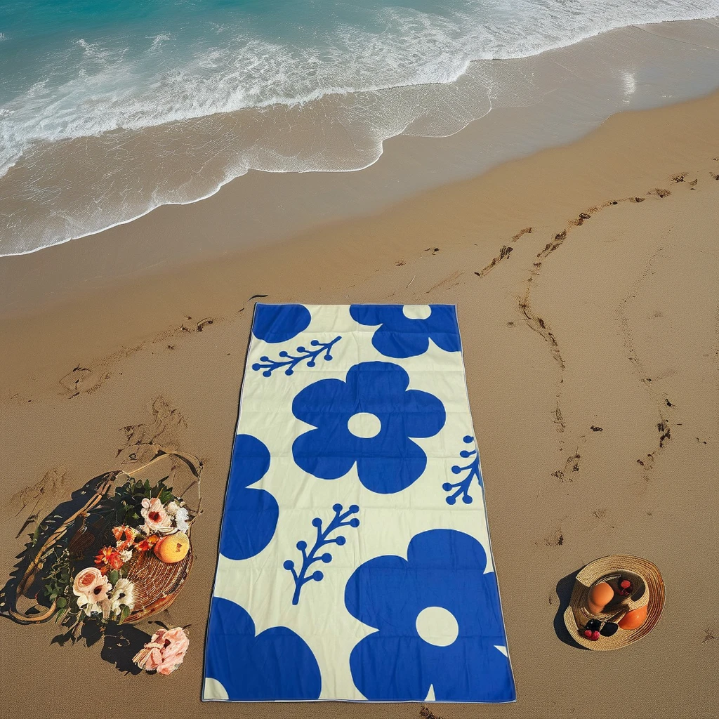 Print Summer Quick Dry Free Design Custom Printed Custom Logo Microfiber Beach Towel