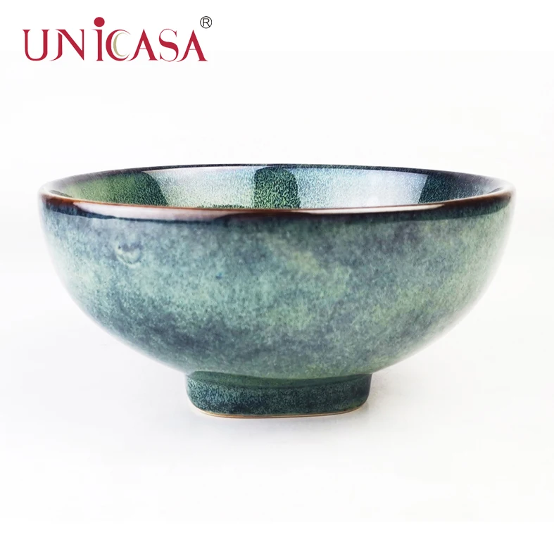 2022 New Reactive Porcelain Soup Bowl Ceramic Serving Bowl