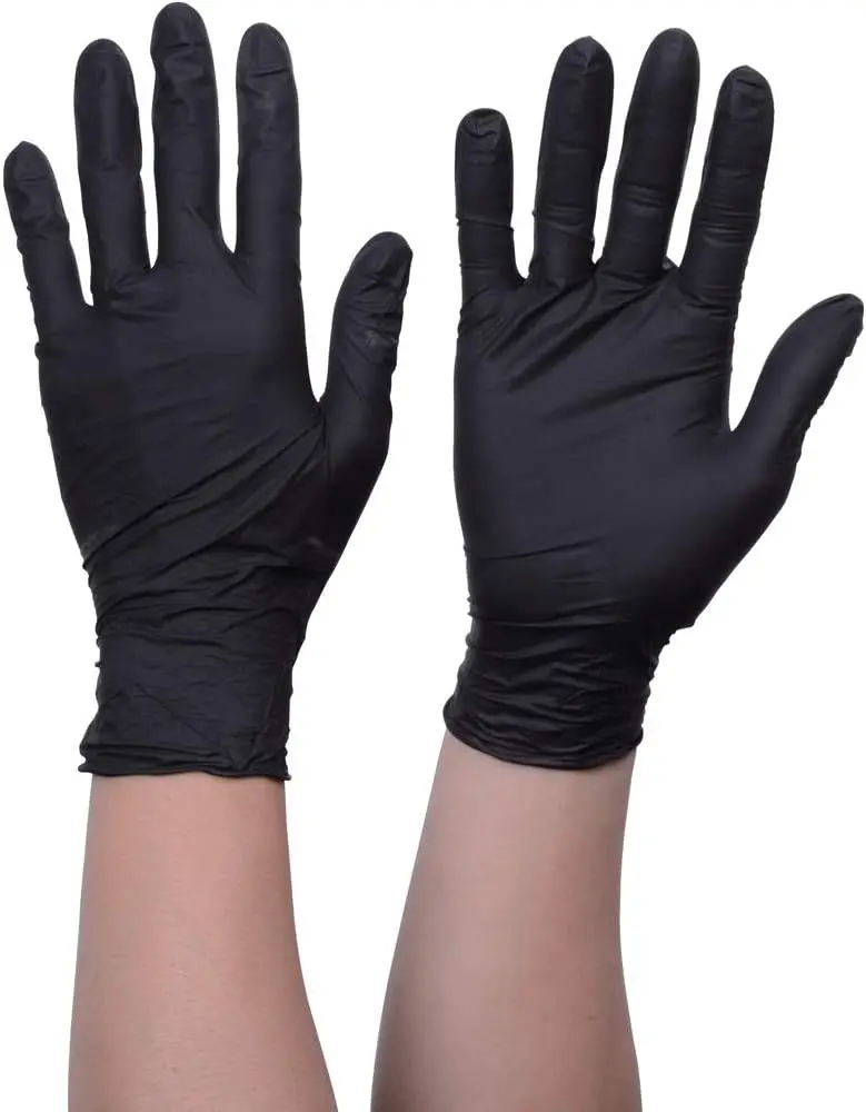 Factory Clean nitrile Gloves Black Pink Food Grade Latex Free Powder Free kitchen nail beauty salon Nitrile Gloves