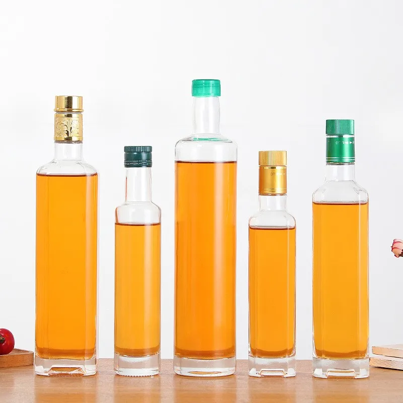 Bulk 250ml 500ml 750ml 1000ml Square Shape And Round Shape Marasca Glass Bottle Olive Oil Bottle Manufacture From Eagle Glass