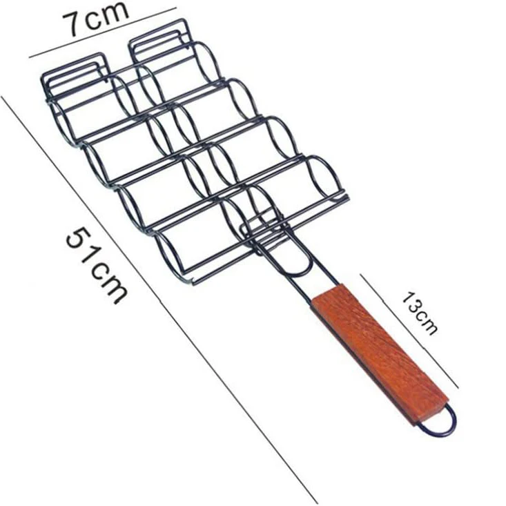 Corn Holder Portable BBQ Grilling Basket Clip Net Rack Outdoor Camping Cooking Vegetable Barbecue Accessories Tools