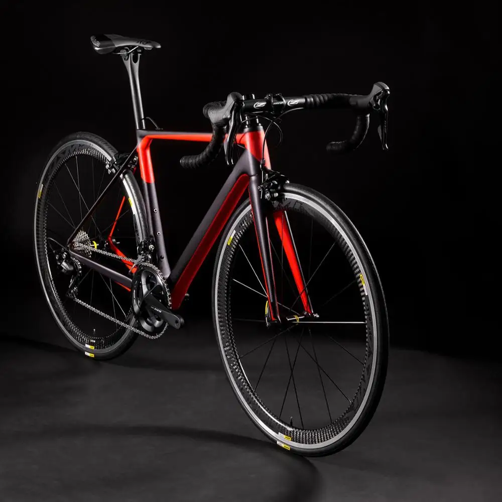 China bicycle factory 700C carbon t800 frame wheels full carbon fibre road bike CR09