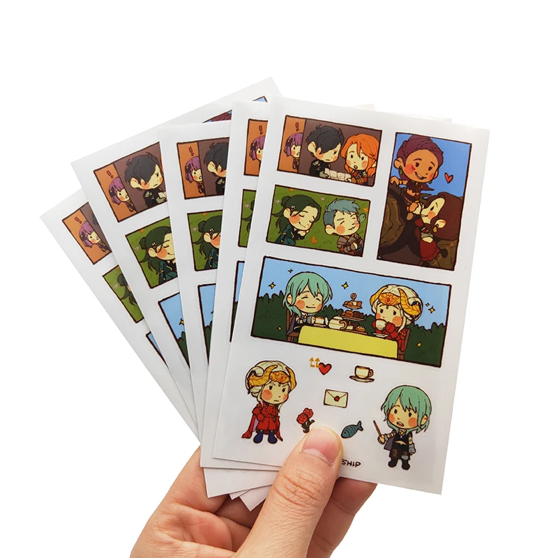 Custom Transparent Waterproof Plastic Vinyl Kiss Cut Label Stickers