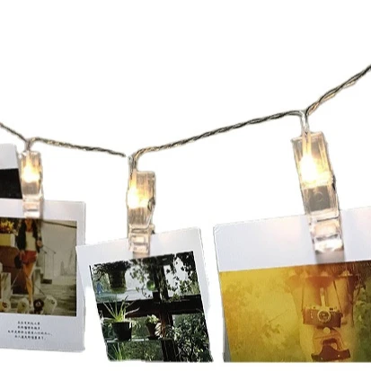 
Warm color clip 6 meters 40 lights-USB type led photo wall clip small lantern decoration light 