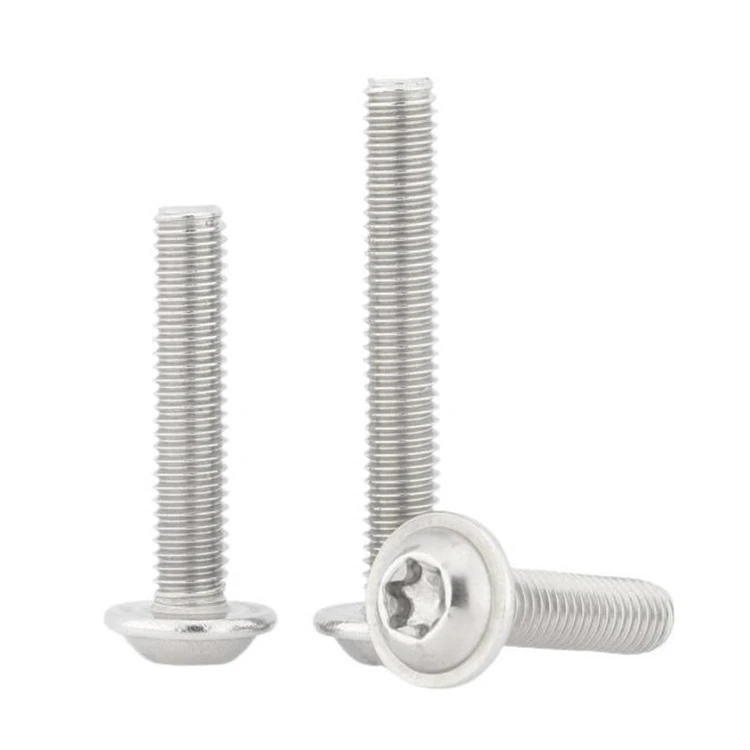 M2.5 M3 M4 M5 M6 M8 ISO7380.2 Stainless Steel 304 Machine Torx Flange Button Head Screws