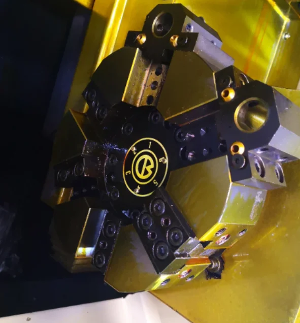 CNC Lathe Machine Price with Bar Feeder 12-Station Servo Hydraulic Rotary Turret