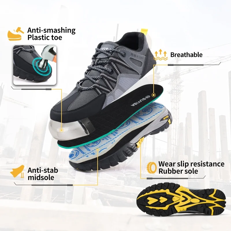 GUYISA Unisex Insulated Safety Shoes 10KV for Outdoor Welding for All Seasons Made from Microfiber Leather