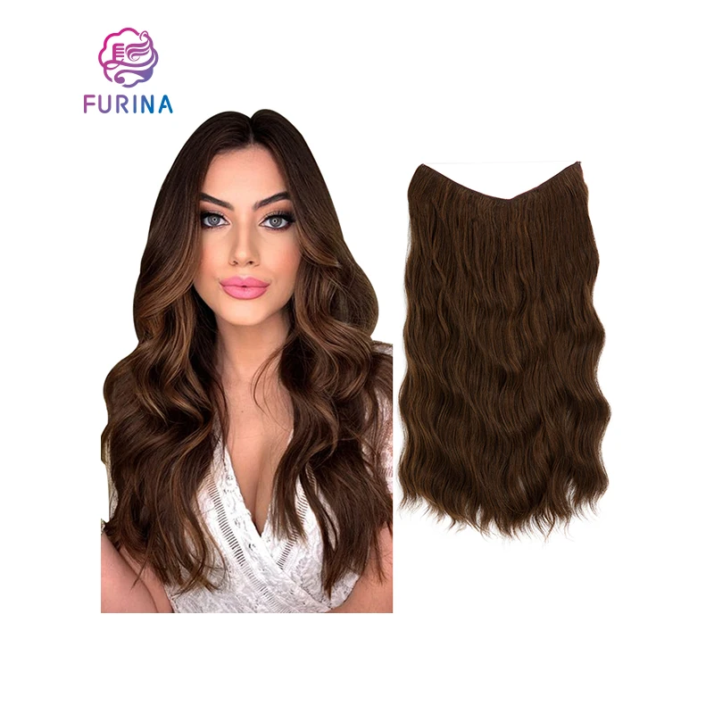Wholesale 16 inch 20 inch water wave hair weft weave hair curly micro ring loop synthetic hair extension bundle for women