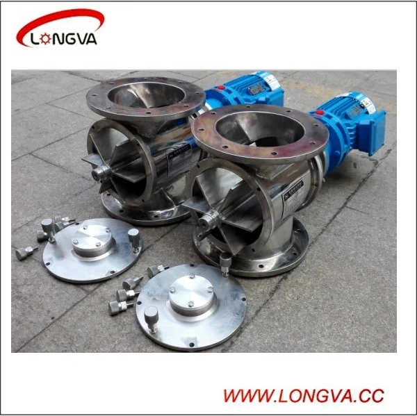 Stainless Steel Slide Type Rotary Discharge Cleaning Valve Feeder