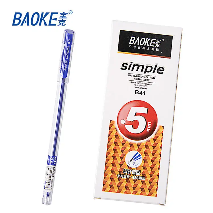 Oil-Based Gel Pen Ballpoint 3 Colors Gel Pen 0.5mm Nib Diameter Ballpoint Pen With Logo