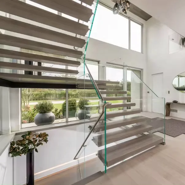 VIKO Modern Led Wooden Stairs Mono Stringer Staircase Stair Step