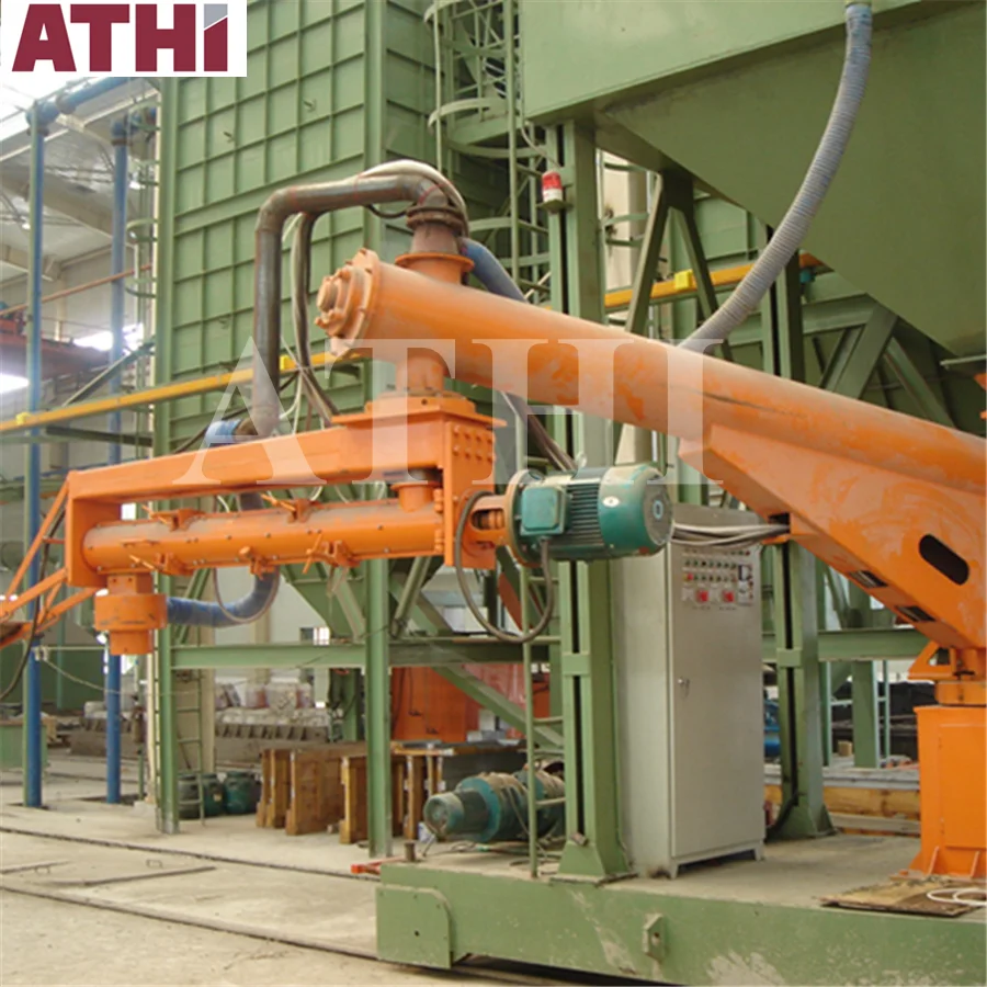 Foundry casting single arm double shaft continous type furan phenolic resin sand mixer machine for sand regeneration line