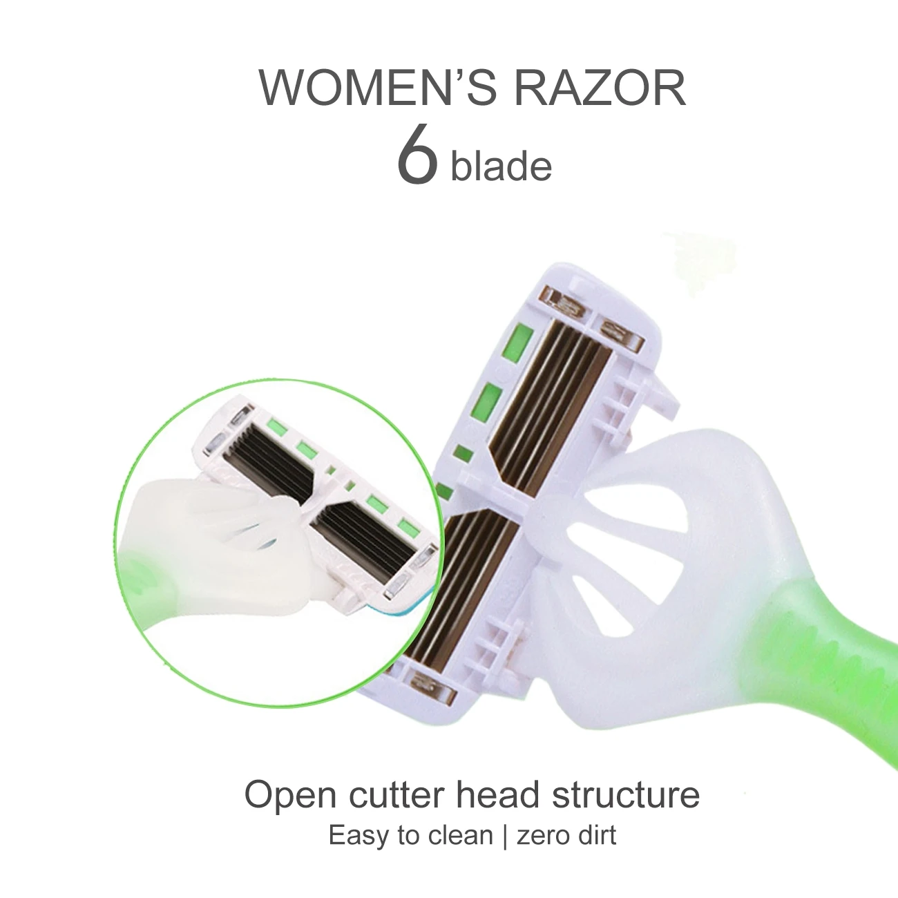 Woman Manual shaving knife 1 pieces Rubber Umbrella Handle ladies shaving razor