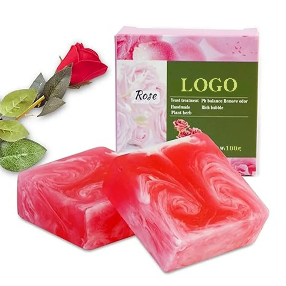 Yoni Soap Rose Essential Oil Soap Intimate Handmade Soap  For Feminine Natural Vaginal Cleansing Yoni Bar