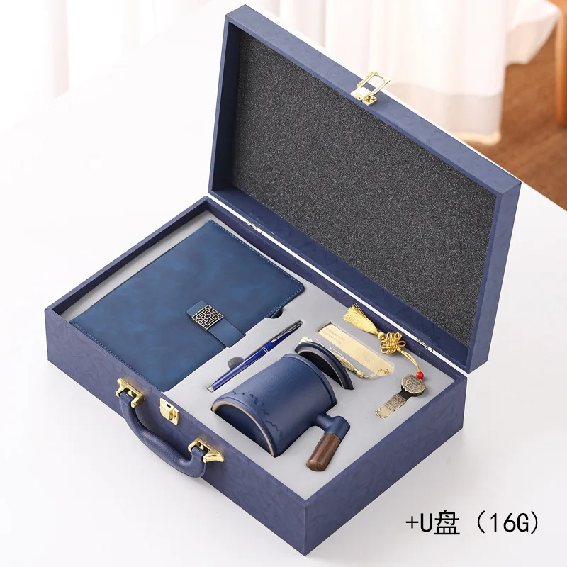 Souvenir Items Business Corporate Anniversary Gifts Giveaways with Logo Stationery Ceramic Mugs Gift Sets