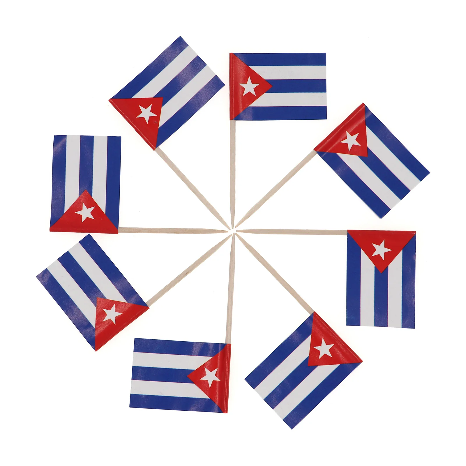 custom Cuban flag toothpick flag