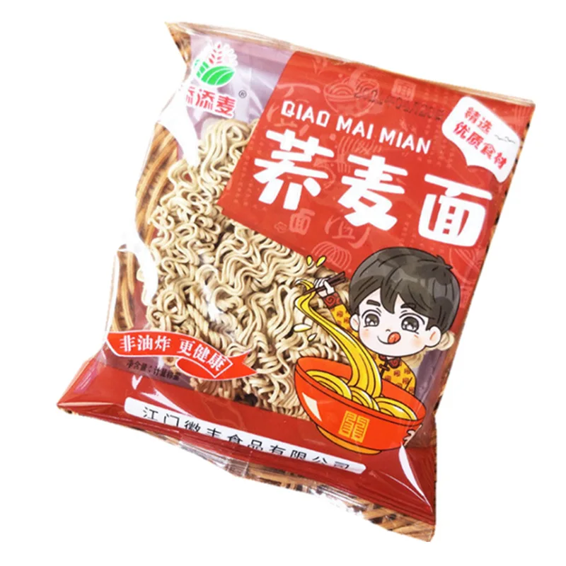 Bagged low fat buckwheat instant noodles in soba noodles oem healthy instant noodles