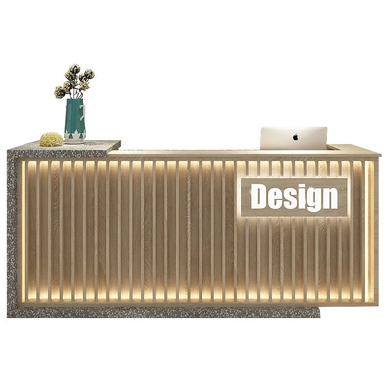 Zero Moq One Piece Customized Luxury Reception Table Google Reception Table Front Desk