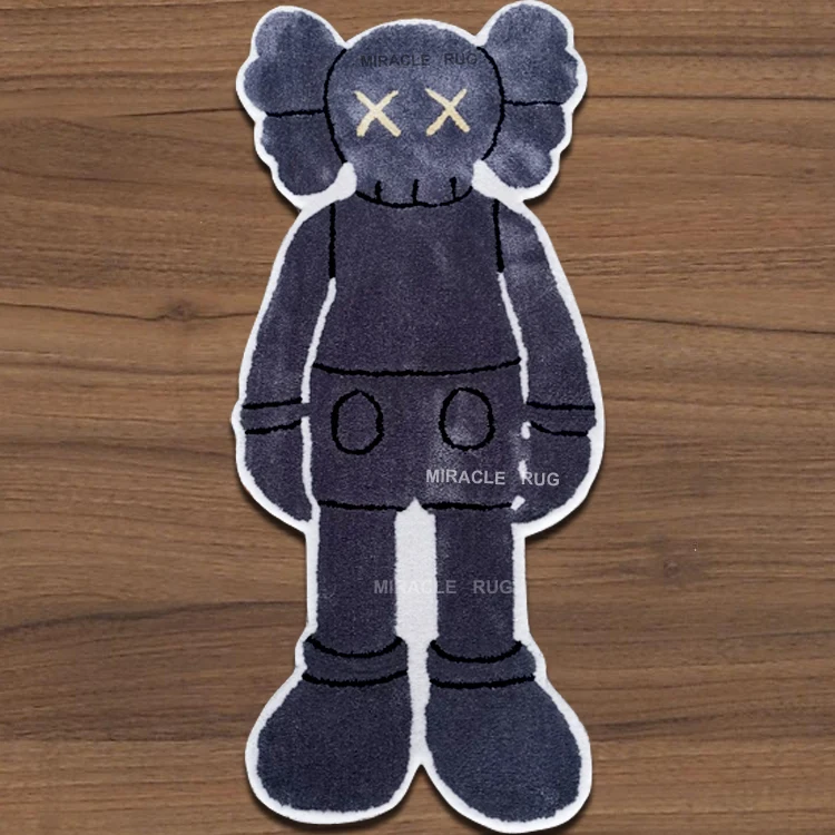 Персонализированный мультяшный дизайнерский 3D-коврик в форме аниме Kaws напольный коврик ручной работы коврики