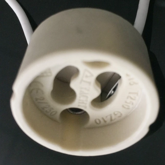 GU10 GZ10 Lamp Holder Socket ceramic Base for GU10 bulb LED Spotlight Downlight