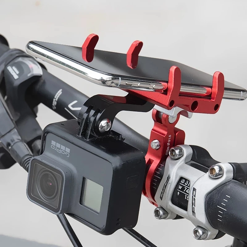 Aluminum Bicycle Phone Holder For Smartphone 3.5-6.2 inch Adjustable Support GPS Bike Phone Stand Mount Bracket