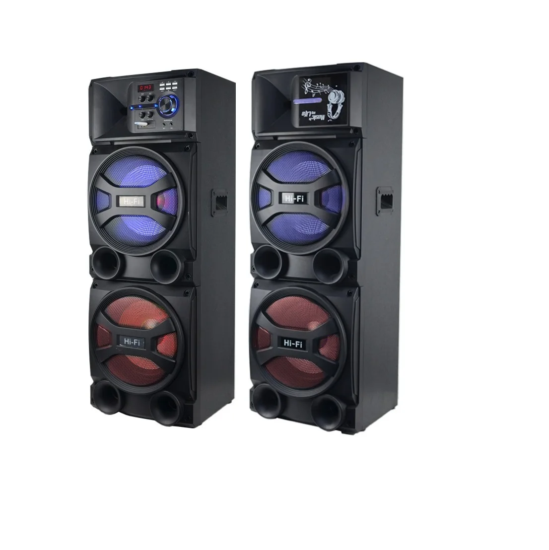 2.0 Active Party Stage Speaker with coaxial/optical  fiber/USB/TF/FM/AUX Party Speaker
