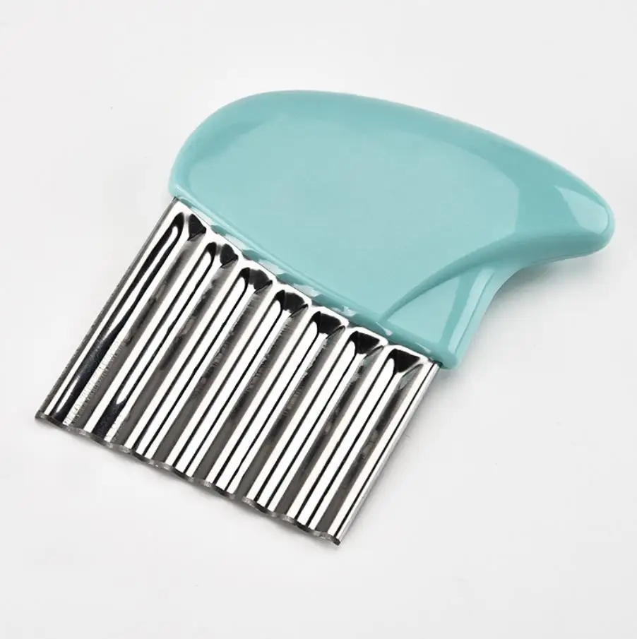 Волнистый резак для картофеля из нержавеющей стали