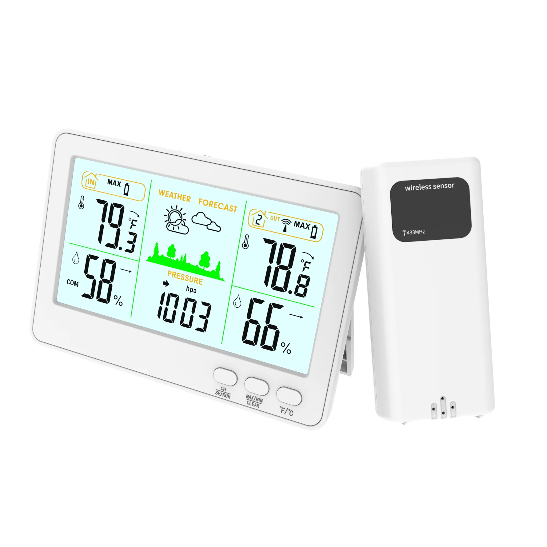 Digital Weather Forecast Stations Thermometer Hygrometer Wireless Multi Sensors Weather Station