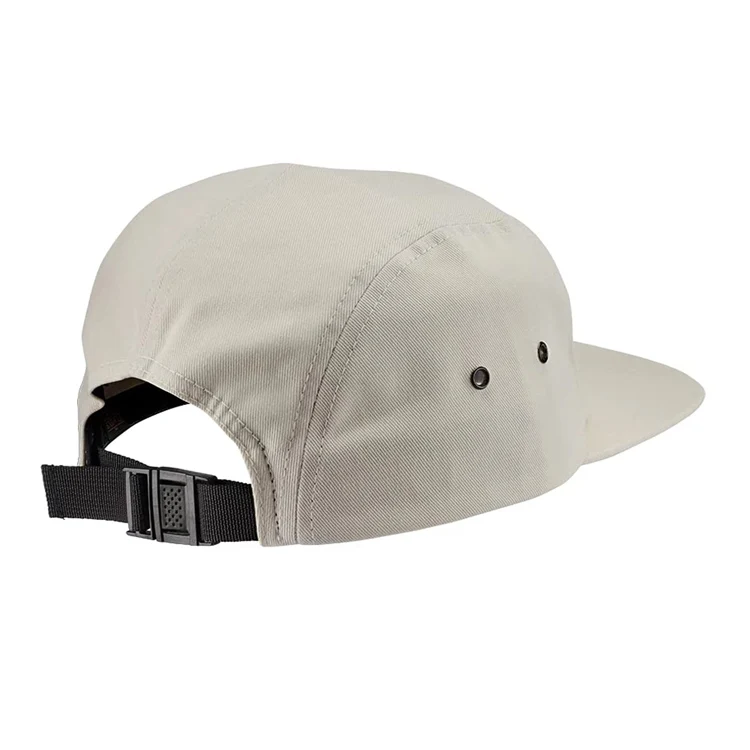 Custom Unstructured Running 5Panle Five Panel 5 Panel Camp Camping Camper Cap Hat Cotton Twill For Men Women