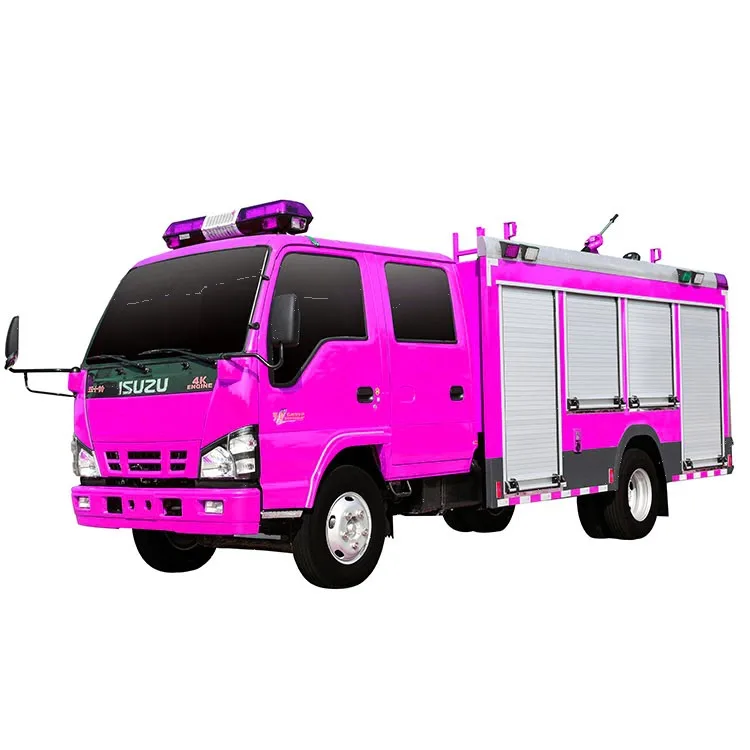 Hot Sale ELF double cabin Water Tanker model Fire Service Truck