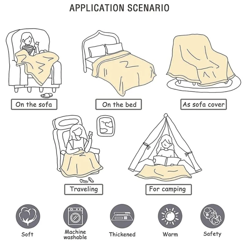 Chinese Factory custom woven print  design blanket dot tassel customized baby blanket for watching TV