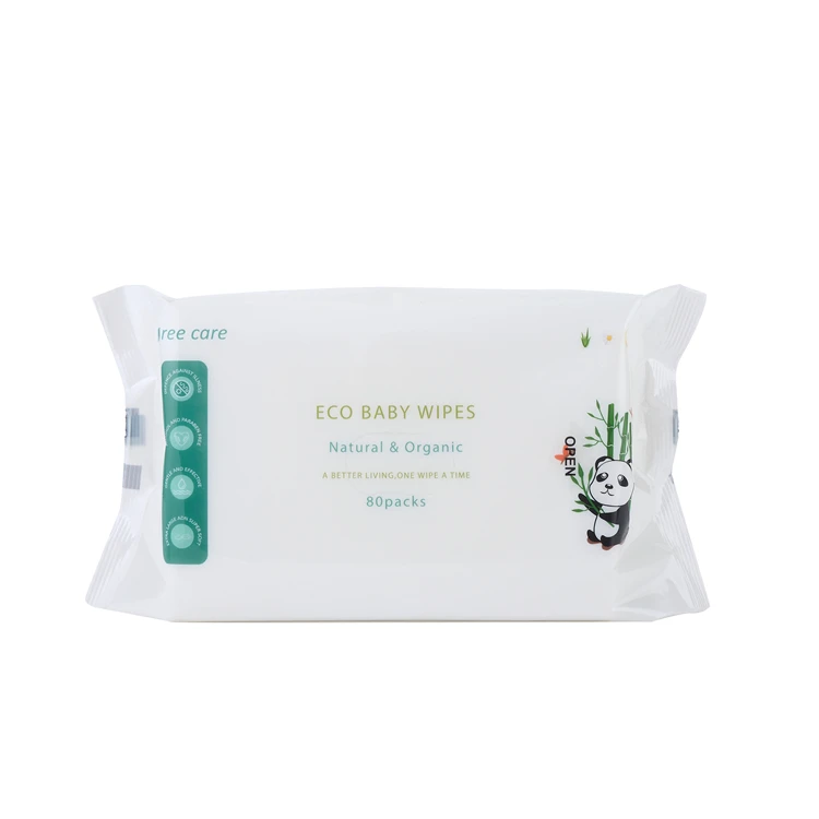 Kiwi facmily loved and design eco friendly compostable bamboo baby wet wipes