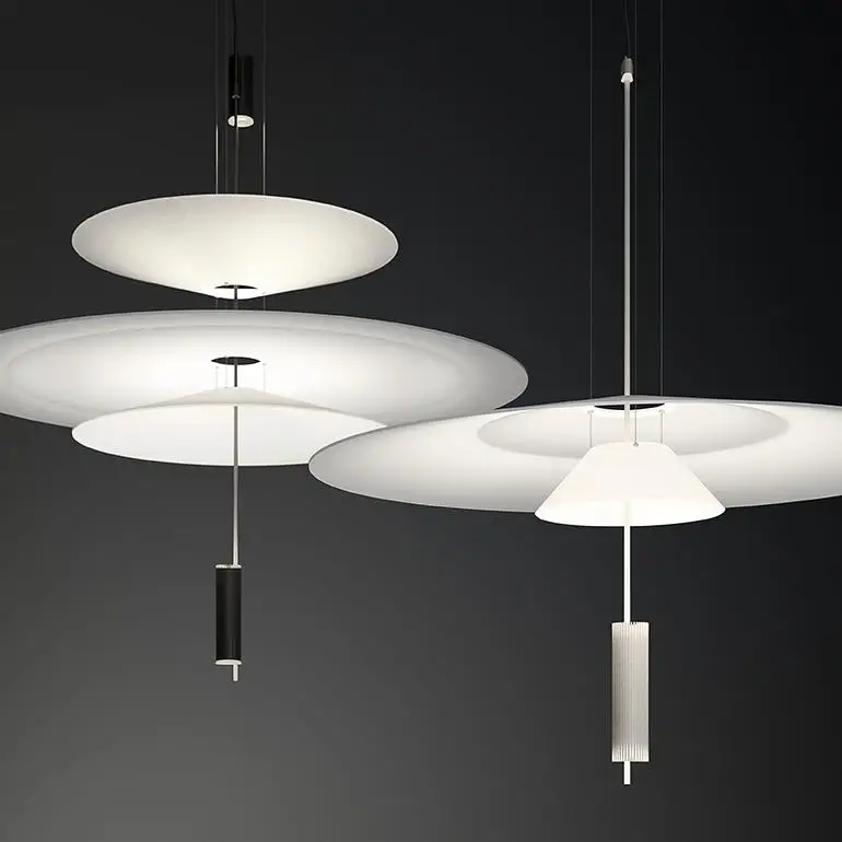 Modern acrylic lampshade decorative Restaurant LED chandeliers lighting and hanging pendant lamp for living room