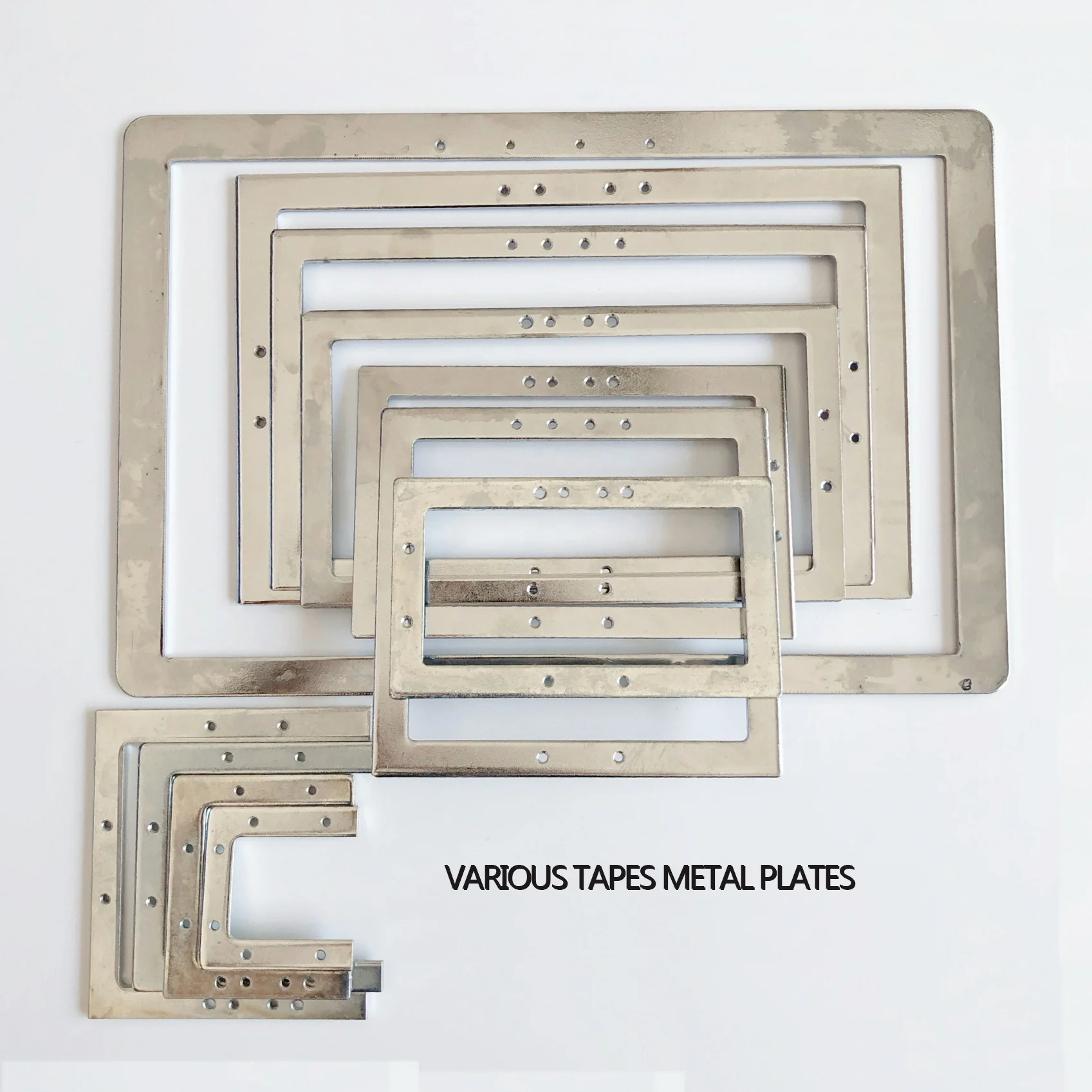 various sizes of metal frame for pattern sewing machine parts metal plates