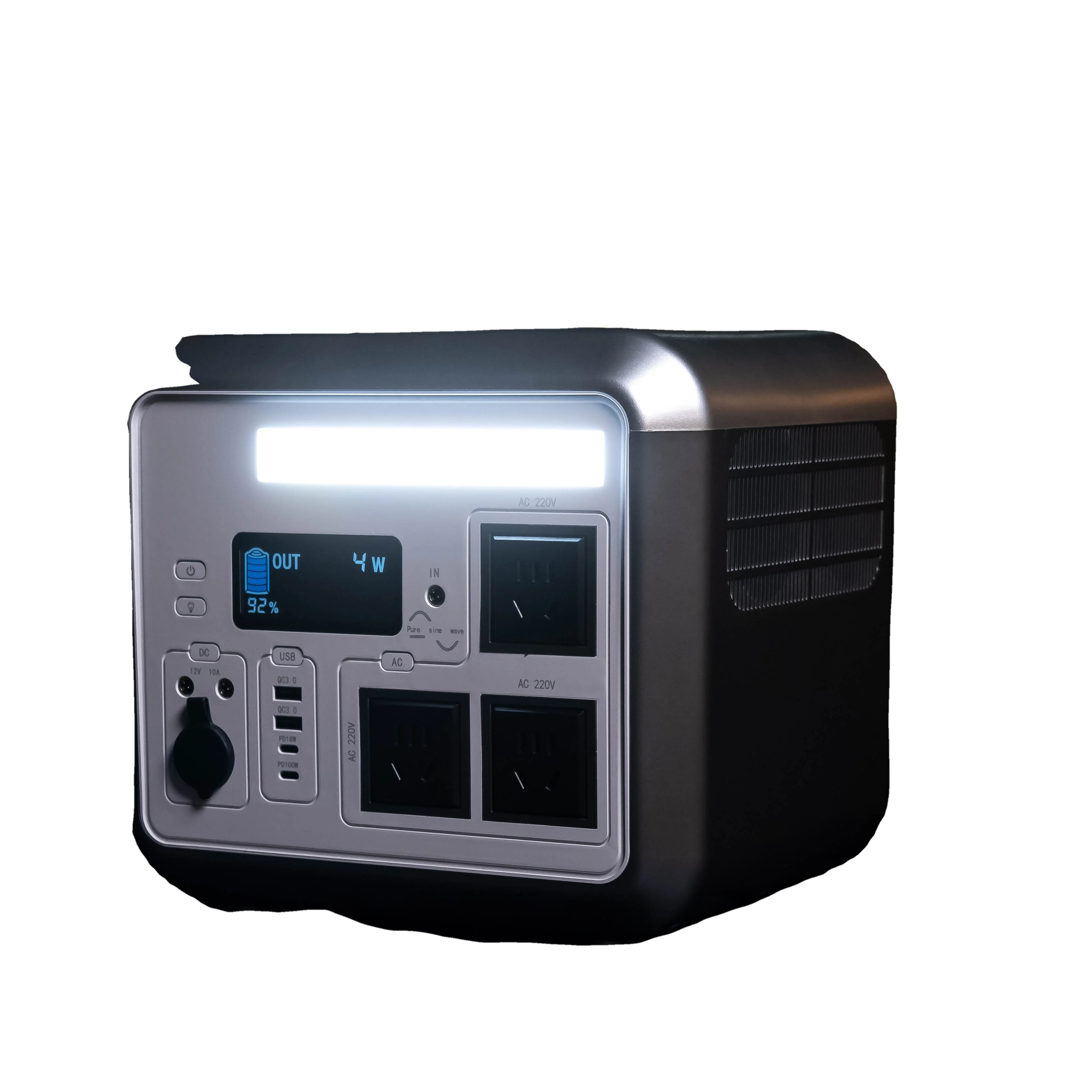 1000W portable power supply outdoor 110/220V AC Outlet Rechargeable Battery Camping Solar Generator Portable Power Station