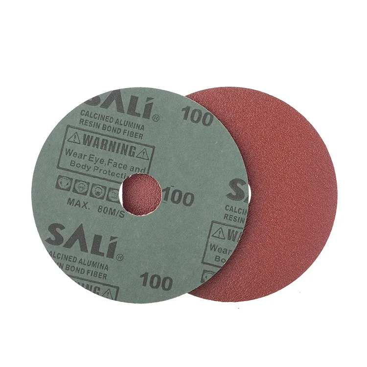 SALI Oxide Cross Hole Paint Removal Resin Fiber Disc Sanding Paper OEM Accept Aluminum 3 Years P16-P1200 ISO9001 CN;ZHE