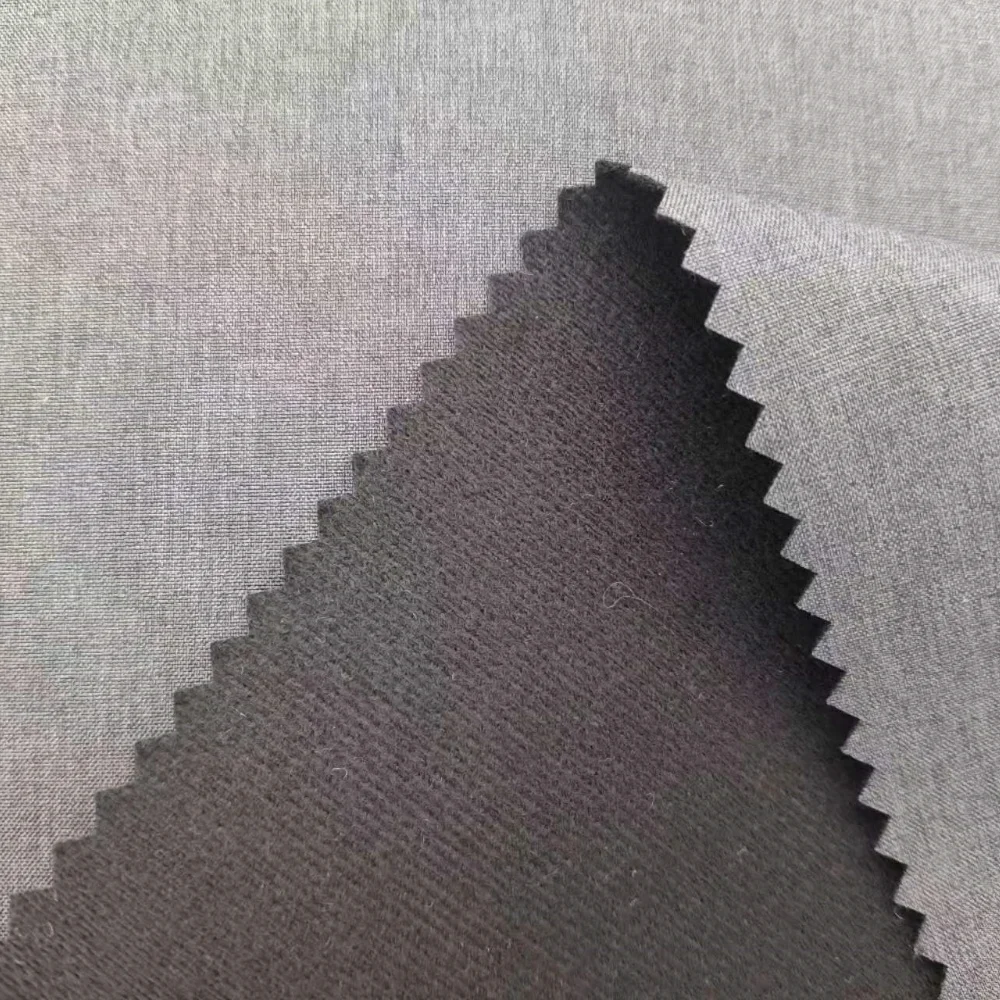 100% Polyester  Breathable Melange Mechanical Stretsh Pongee Fabric with Waterproof and TPU