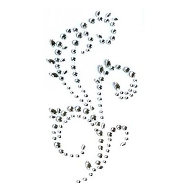 Clear Flourish adhesive Crystal Rhinestone stickers for Scrapbook Notebook Paper Cards Diy