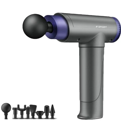 
2020 digital 24v Powerful 8 Heads Massage Percussion Gun Shenzhen Manufacturer Post Workout Back Body Muscle Massage Gun 