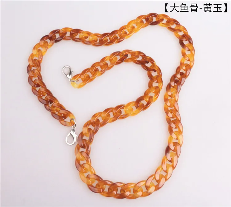 
Acrylic Resin Chain Bag Strap for Handbags Women Gold Purse Chains for Plastic Bags Accessories Acrylic Plastic Chain 